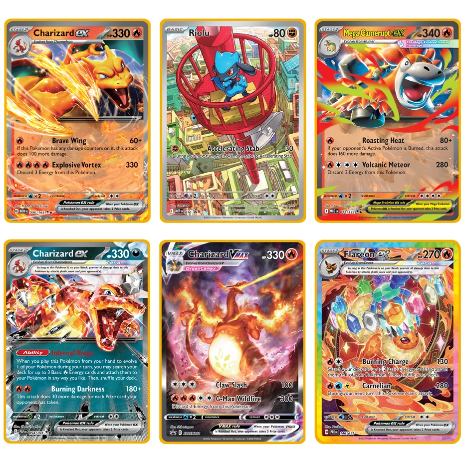 2025 Pokemon Metal Card 10000 Points Arceus Charizard Super Card Golden English Mewtwo Vmax GX EX Anime Collection