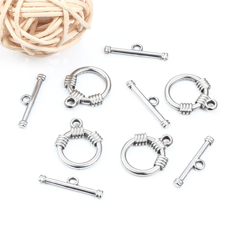 

Stainless Steel OT Toggle Clasps Charms Connectors For Jewellry Making Supplies DIY Necklace Bracelet Accessories Findings Hooks