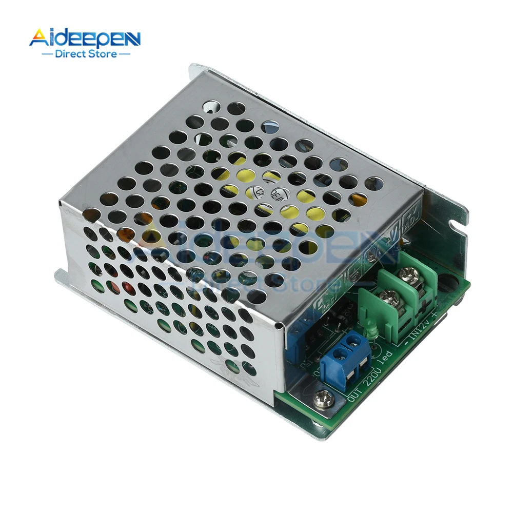 Modulo inverter di potenza DC 12-14.5V a AC 220V 100W con protezione da surriscaldamento Onda sinusoidale modificata 50Hz per auto e elettrodomestici - immagine 2