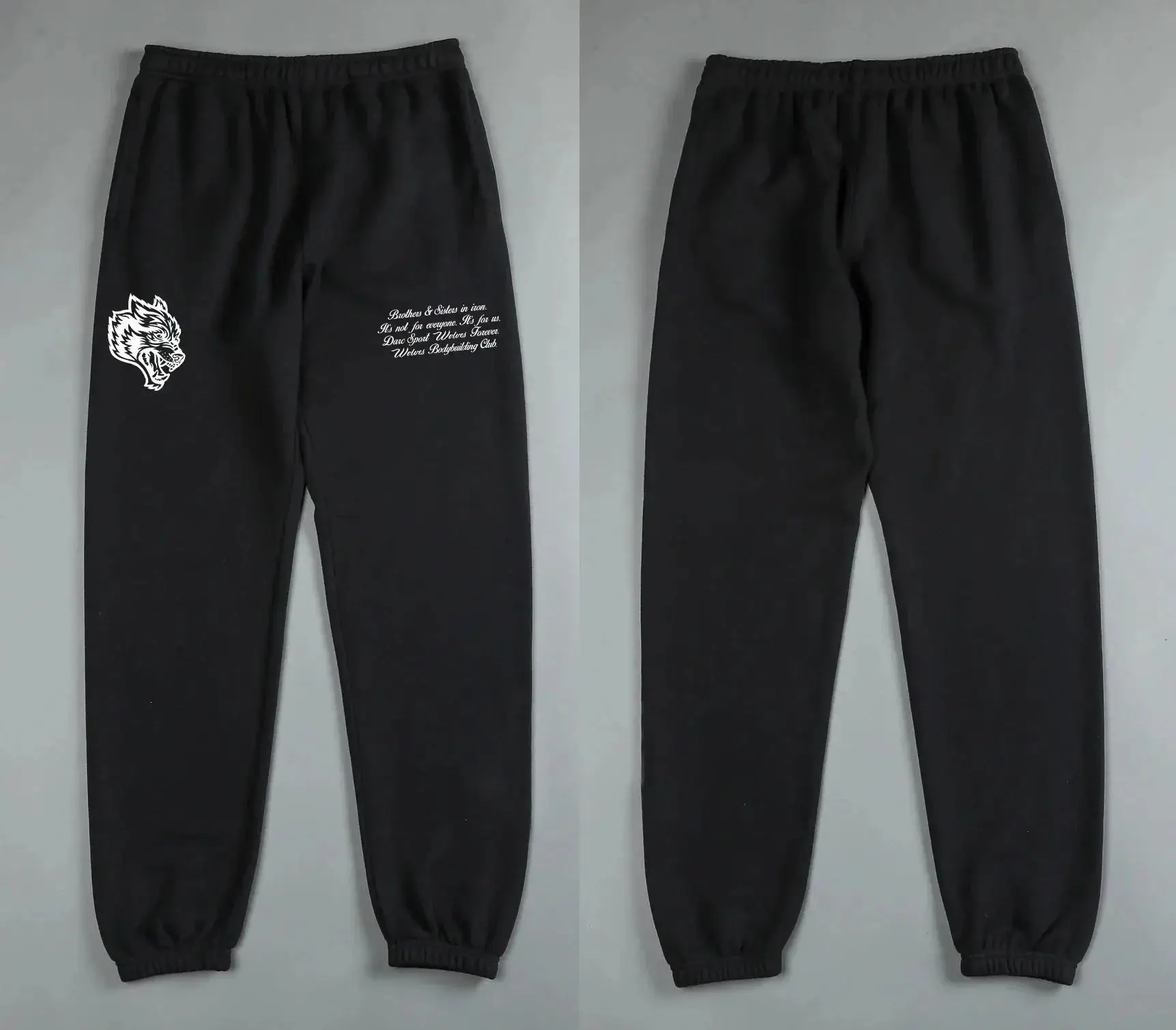 Casual sports pants Hip Hop DARC Wolves Joggers Street Pants Warm Oversize Pull Rope Baggy US