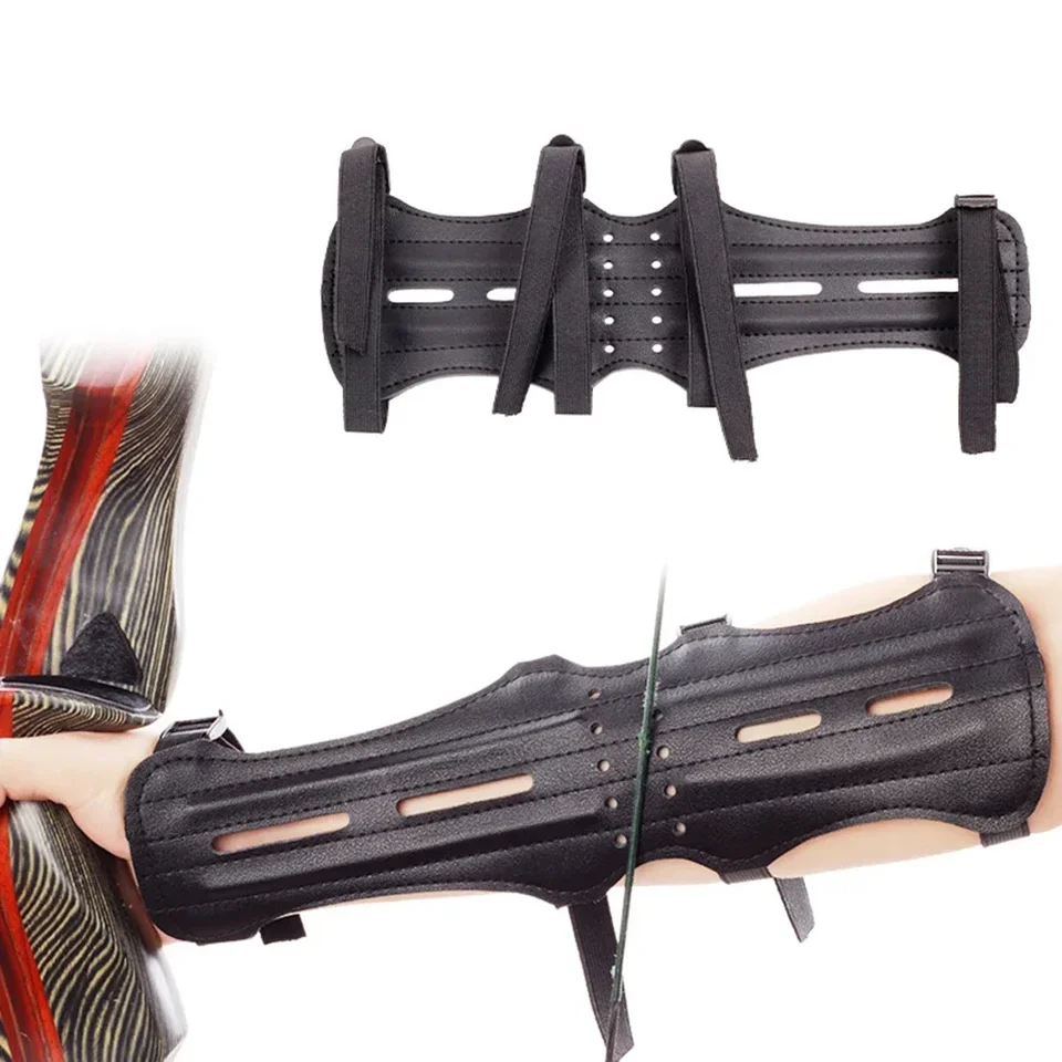 Protège-bras / Brassard En Cuir Pour Tir à L'arc Long - Ambidextre, 17cm, Carol Archery