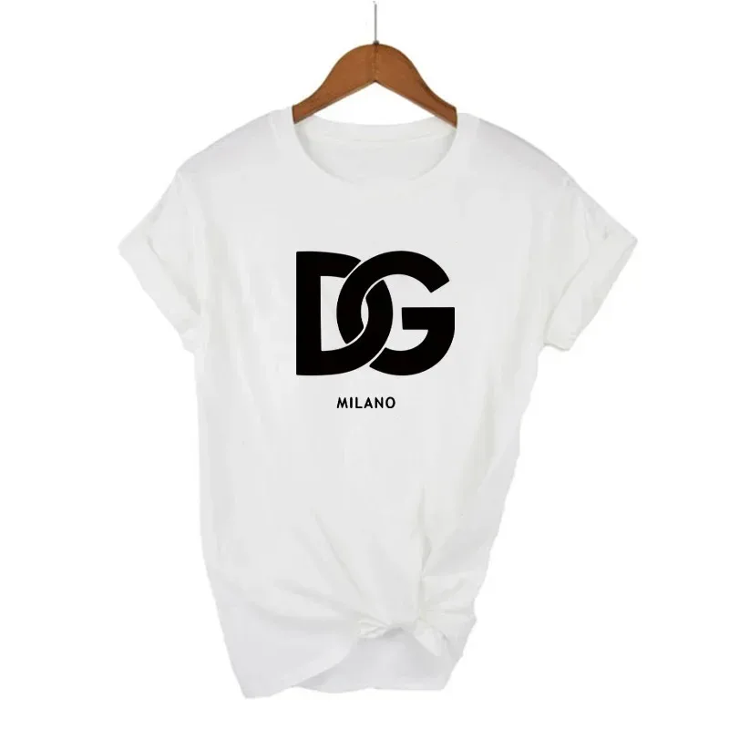 Tshirt Letter Printing Cotton Short Sleeve Round Neck 33 Men Women Summer