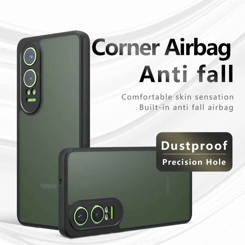 Luxury Matte Clear Armor Case - Shockproof Acrylic Bumper Cover