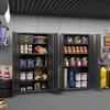 Steel SnapIt Storage Cabinet72"Locking Metal Garage Storage Cabinet with 4 Adjustable Shelves,2 Doors and Lock for File,Office 2