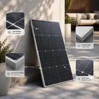 Panneau solaire monocristallin, 2 pièces, 895 x 580 x 30 mm, connecteur MC4, cadre en aluminium, indice de protection IP65, pour installation hors réseau, idéal pour caravanes, bateaux et véhicules de loisirs. 4