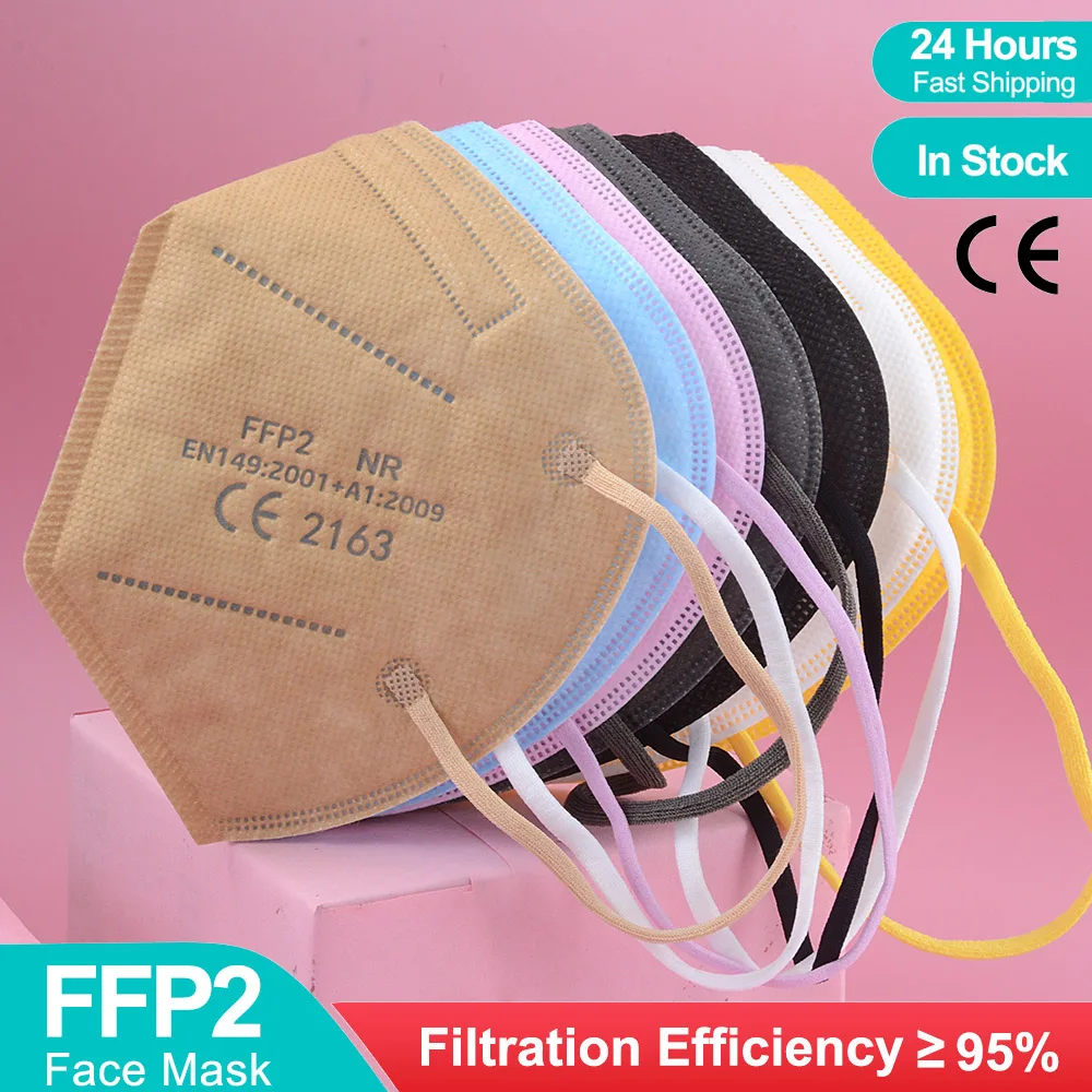 Маска для взрослых Mascarillas FPP2 KN95 Mascarilla FFP2 Homologada España сертифицированная CE 5-слойная