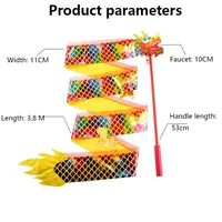 1M/2M LED Luminous Dragon Dance Ribbon Playing Dragons Children's Props Hand Dance Fitness Swing Lantern Wulong Lion Head 2