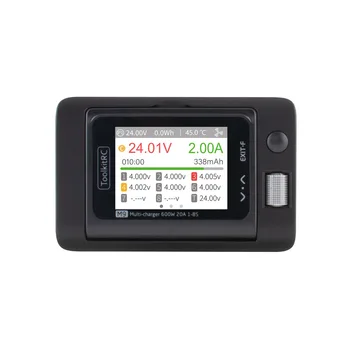 ToolkitRC M9 600W USB Fast Charing DC Smart Charger with Audio Function Adjustable Screen Angle For 1-8S Lipo LiHv LiFe Battery 1