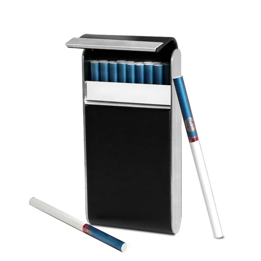 Leather-Cigarette-Case-Hold-20pcs-Fine-Cigarettes-Magnetic-Flip-Cover ...