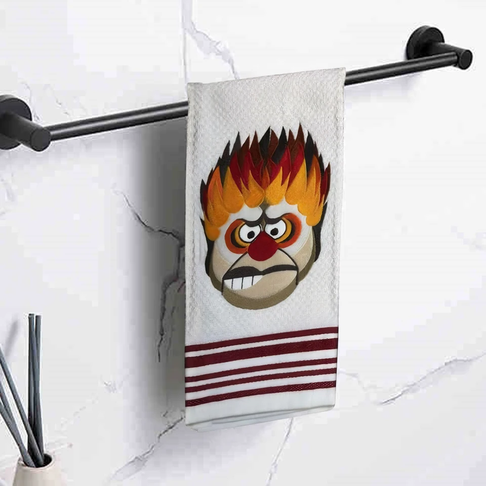 Christmas Themed Embroidered Hand Towels Set