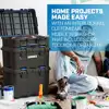 NEW Stack System Mobile Toolbox for Storage and Organization 3 Piece Resin Plastic Modular Toolbox System 3