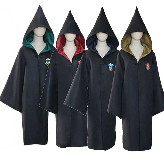 Men Child Witchcraft Wizard Cosplay Ravenclaw Robe Cloak Kids Adult  Halloween Costume Magic School Uniform. - AliExpress