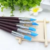 5Pcs Nail Art Pen Brushes Soft Silicone Carving Craft Supplies Pottery Sculpture UV Gel Building Clay Pencil DIY Tools Red 1