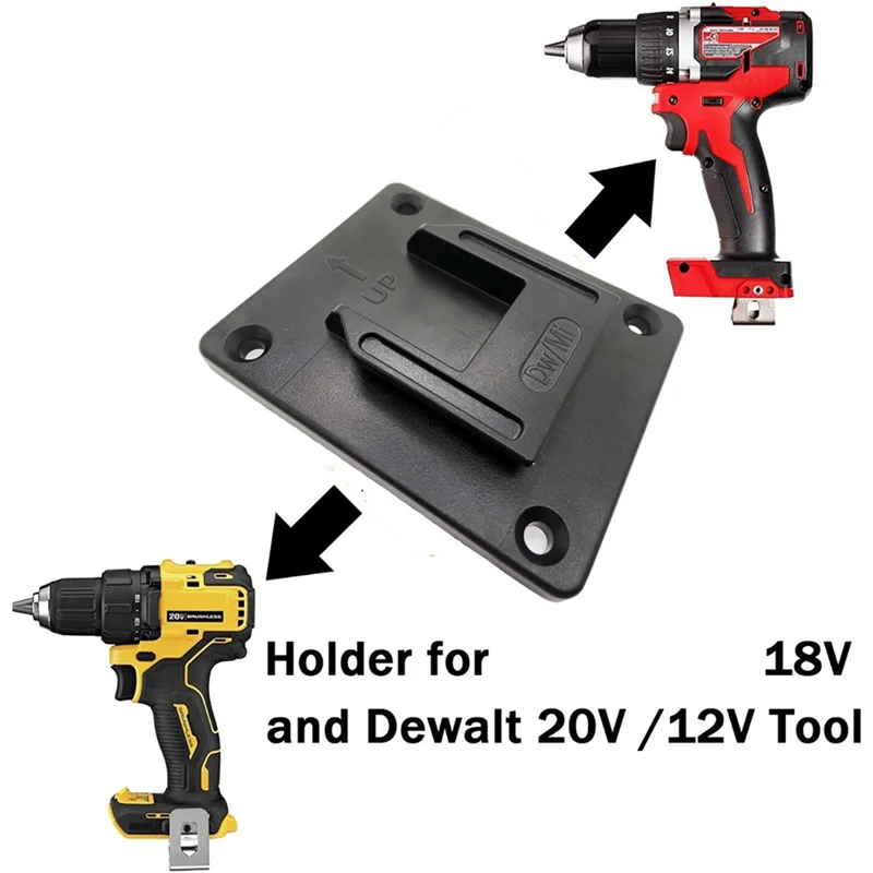 

Suitable for DEWALT&Milwaukee 14-18V Lithium Battery Tool Base Buckle Power Tool Suspension Bracket