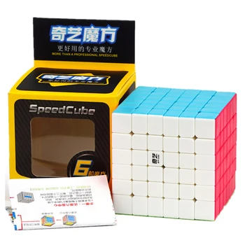 Qiyi Professional 4x4 5x5 Speed cube Black and Stickerle QiYi 7x7x7 6x6x6 Magic Cube MofangJiaoshi Speed Puzzle Toy 1