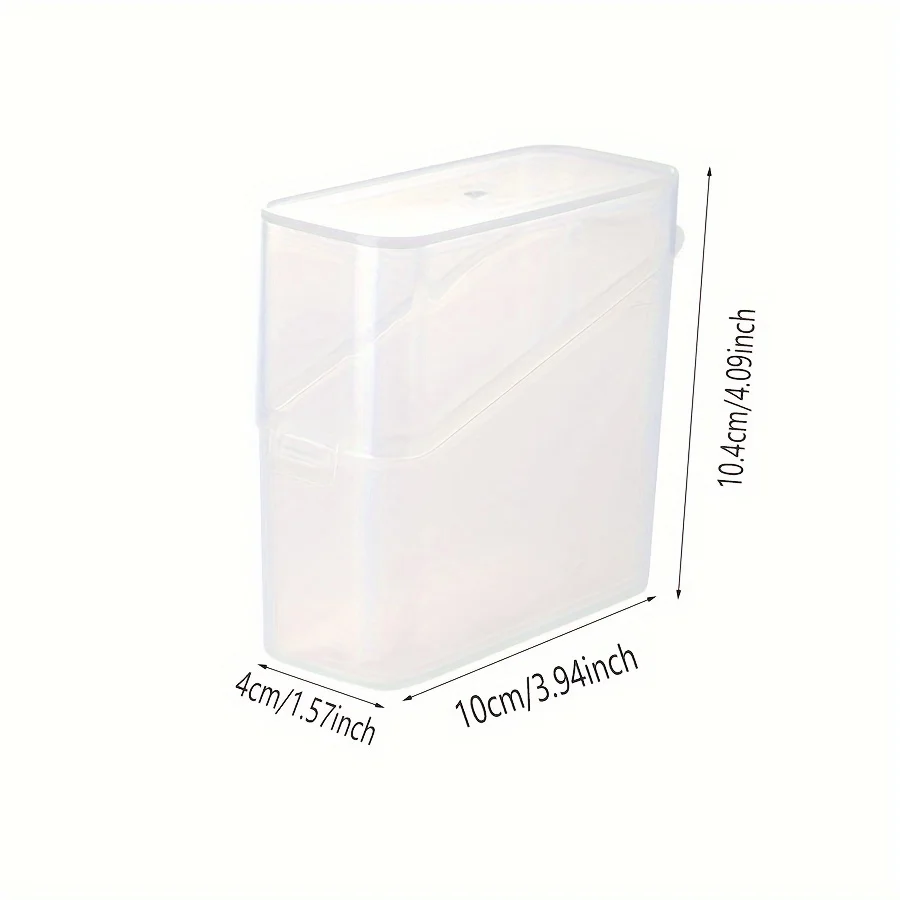 Refrigerator Storage Box with Flip Cover for Cheese and Cooked Meat, Suitable for Side Door Storage 3