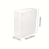 Refrigerator Storage Box with Flip Cover for Cheese and Cooked Meat, Suitable for Side Door Storage 3