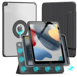 RBP Premium Magnetic Detachable Tablet Case for iPad 10.2 2019-2021 (Black)