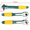 Adjustable Quick Socket Wrench Tools Green Rapid Ratchet Wrench Mini 1/4 Screwdriver Rod Easy to Use 5