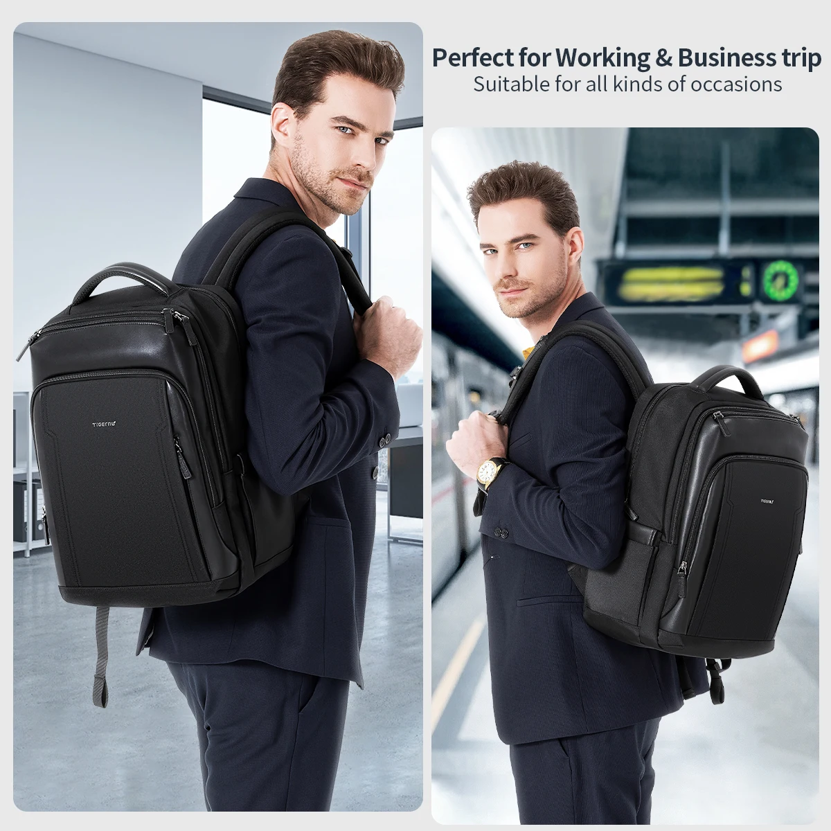 Lifetime Warranty Travel Backpacks For Men 14 15.6 17inch Laptop Backpack Business Backpack Bag For Travel Backpacks Schoolbag 6