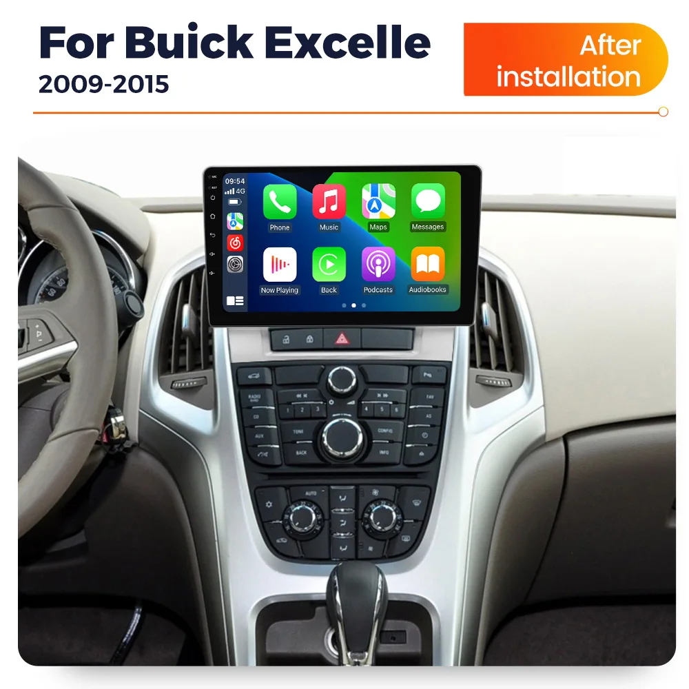 BXLIYER [8-Core, 6G 128G] Android 14 Autoradio Voor Opel Vauxhall Astra J Buick Excelle XT GT (2006-2016) - Draadloze CarPlay/Android Auto - Camera & MIC - 9 Inch 2 Din Stuurwiel DAB Fast-boot