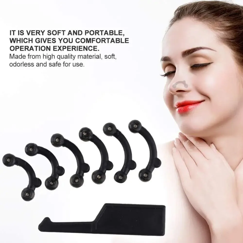 Invisible Nose Shaper Pain Free Acrylic Nose Clip Corrector Elastic Soft Nose Shaping Clip Clipper for Adults Teens Beauty Tools