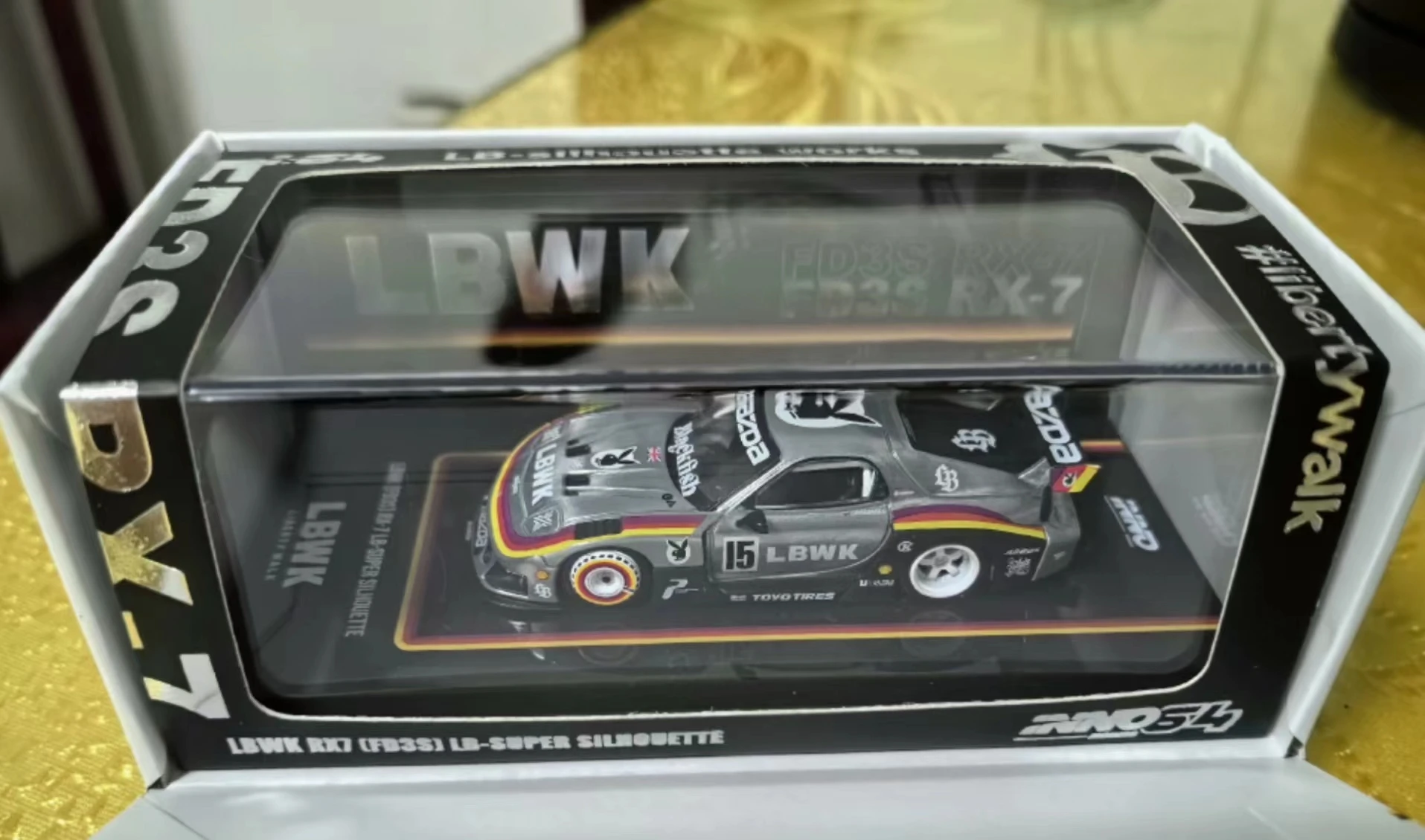 INNO 1:64 Beijing HEC Limited F40 RX7 FD3S alloy car model