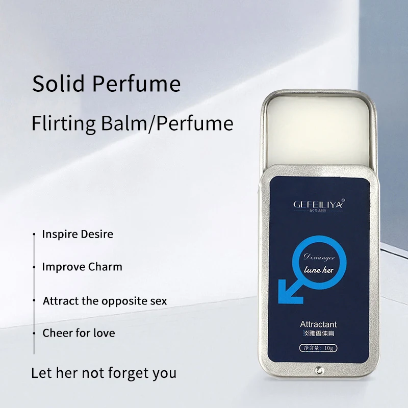 Solid Perfume Essential Oil Balm Portable Men And Women Pheromone Cologne Solid Perfume Long-lasting Natural Fragrance Deodorant Pocket Fragrance Balm Gift