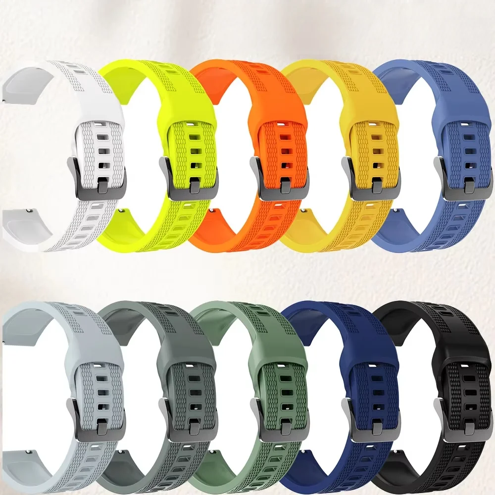 Premium 22mm Silicone Watch Strap - Versatile Fit for Various Garmin Models