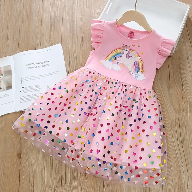Baby Girls Dress Sleeveless Beach Dress Cotton 1-6T