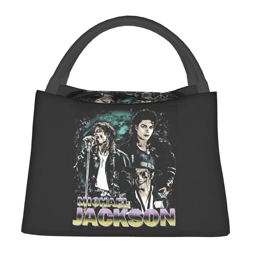 Michael Jackson Insulated Lunch Bag for Women Kids Portable Food Boxes Thermal Lunch Box Tote