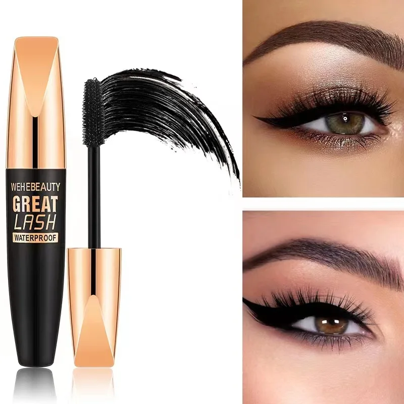 4D Silk Fiber Lash Mascara 2 In 1 Mascara Waterproof Lengthening Cosmetics Eye Mascara Ship Lashes Curling Thick Eye Makeup B0G0_voghion.com