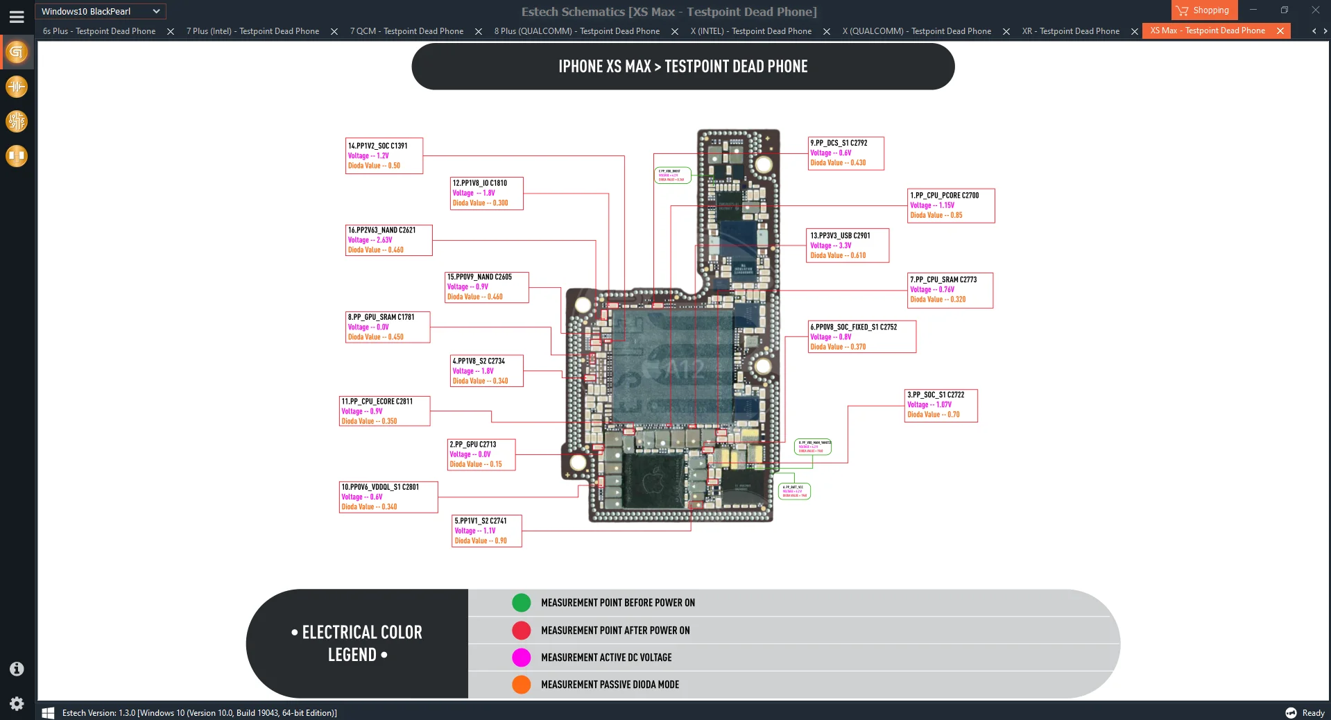 Iphone Motherboard Diagram Jcid Intelligent Maintenance Diagram