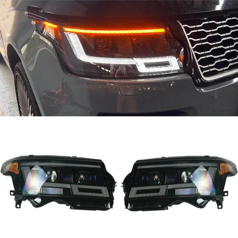 

Автомобильная фара в сборе L405 светодиодный для Range Rover Vogue 2013-2017, обновление до 2023, новый стиль, дизайнерские Сменные аксессуары
