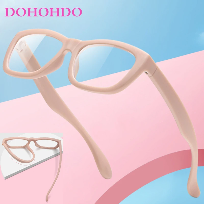 Anti-blue Light Kids Glasses Optical Frame Fashion Children Boy Girls Computer Transparent Blocking Anti Reflective Eyeglasses