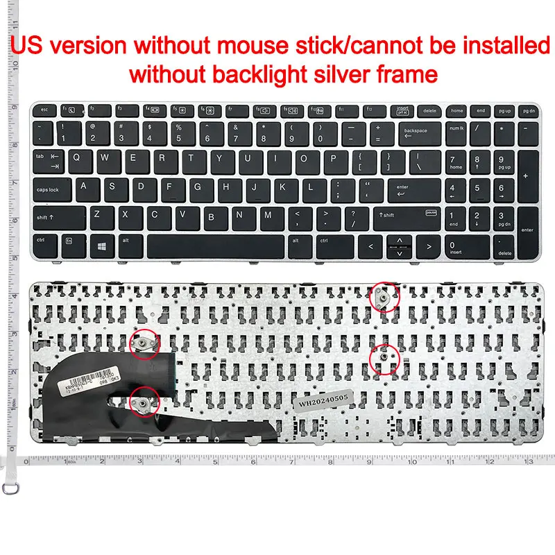 SP/US/RU Für HP EliteBook 850 G3/850 G4/755 G3/755 G4/ZBOOK 15U G3/ZBOOK 15U G4 US ohne Laptop-Tastatur mit Hintergrundbeleuchtung