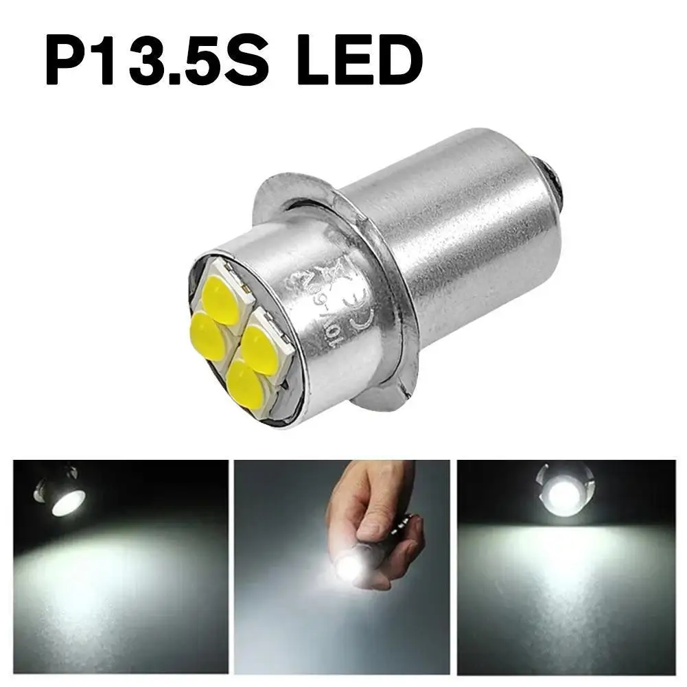 

P13.5S High Brightness LED Bulb Indicator Light Panel Light 10~60V Lantern Work Light Maglit Light Flashlight Bulb Replacement