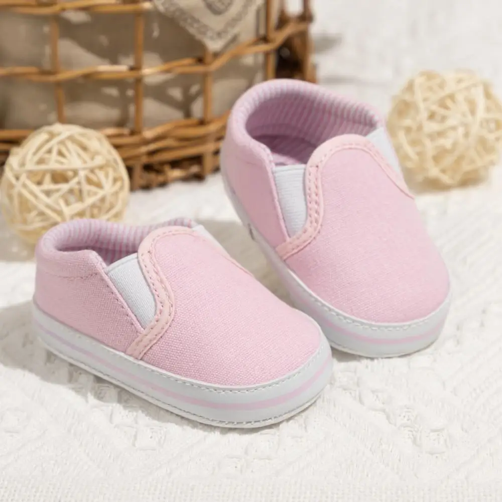 Newborns Shallow Infant Toddler Cute Shoes Baby Boy Girl Sneakers Anti-Slip Soft Flat First Walker Shoes 4