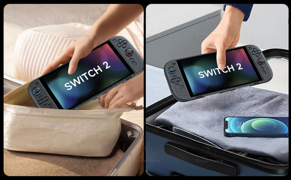 Premium-Silikon-Schutzhülle für Switch 2, Ganzkörper, stoßfest, kratzfest, ergonomischer, rutschfester Griff, langlebige Softshell-Abdeckung – Detail 7