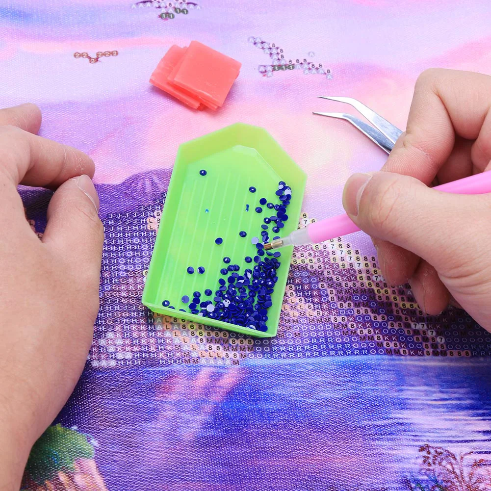 DIY Crafts Sewing Embroidery Tools 5D Resin Picture Glue Pen Clay Diamond Plate Sets DIY Rhinestone Painting Tools