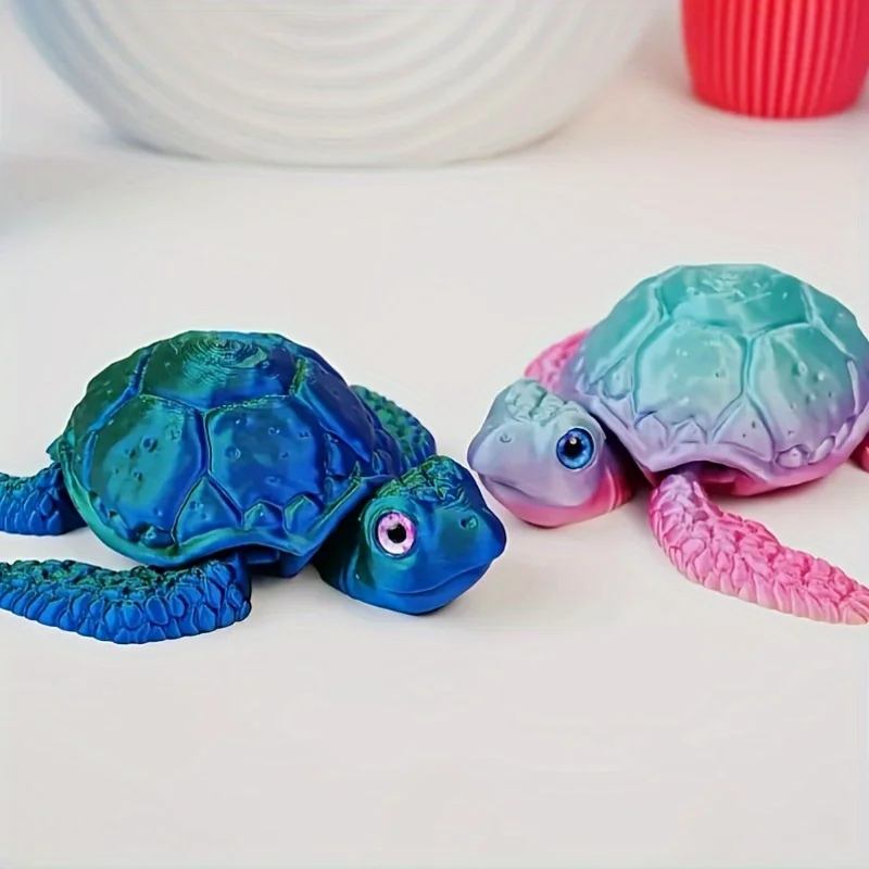 Elegant 3D Printed Turtle Ornament: Perfect for Home Decor and Festive Celebrations