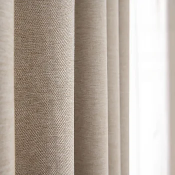 Bedroom Full Blackout Soundproof Curtain Balcony Bay Window Drapes Simple Living Room Drape Large Area Study Thickened Curtains