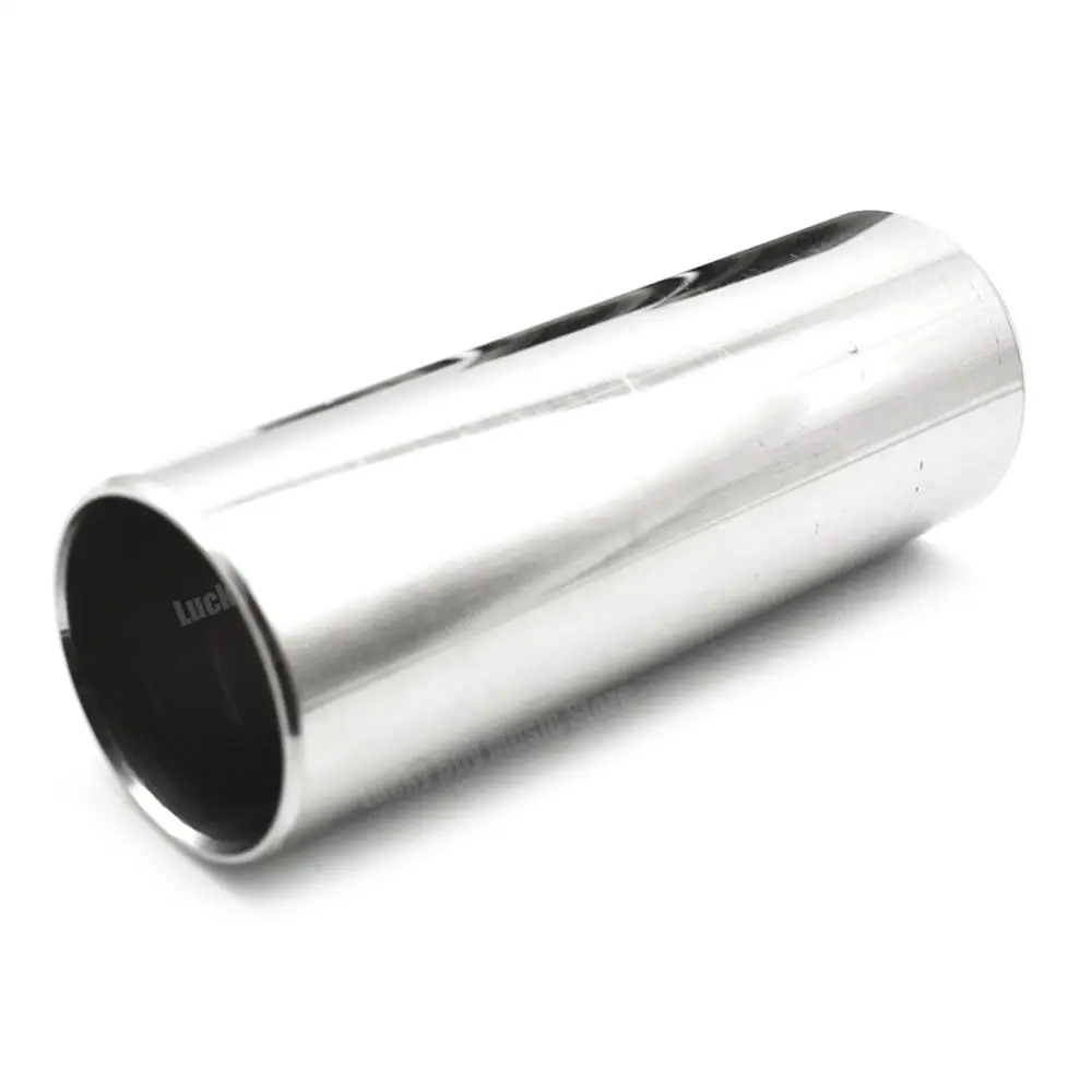 1Pcs Metal Electric Acoustic Guitar String Slide Finger Knuckle Cylinder Slider Steel Stainless Slider 28/51/60/70mm guitar tool