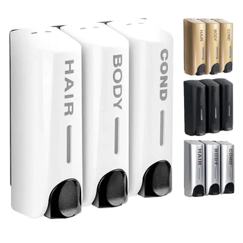 Dispenser per doccia e lozione da 350ML contenitore per Gel doccia per Shampoo impermeabile montaggio a parete con finestra trasparente per ristorante dell'hotel di casa