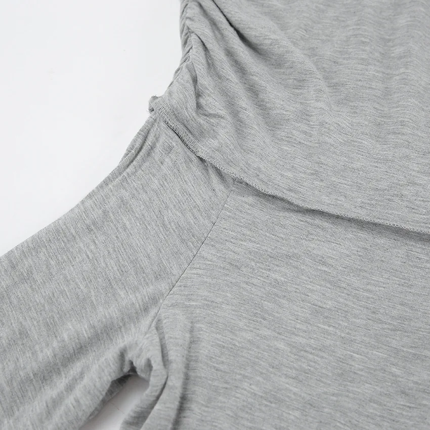 Fashion Autumn Knit Long Dress Women's Off-Shoulder Patchwork Ribbed High Waist Slim Ladies Dress Knitwear Elegant Dress