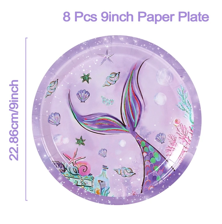 Mermaid-Themed Popcorn Boxes for Birthday and Baby Shower Decorations
