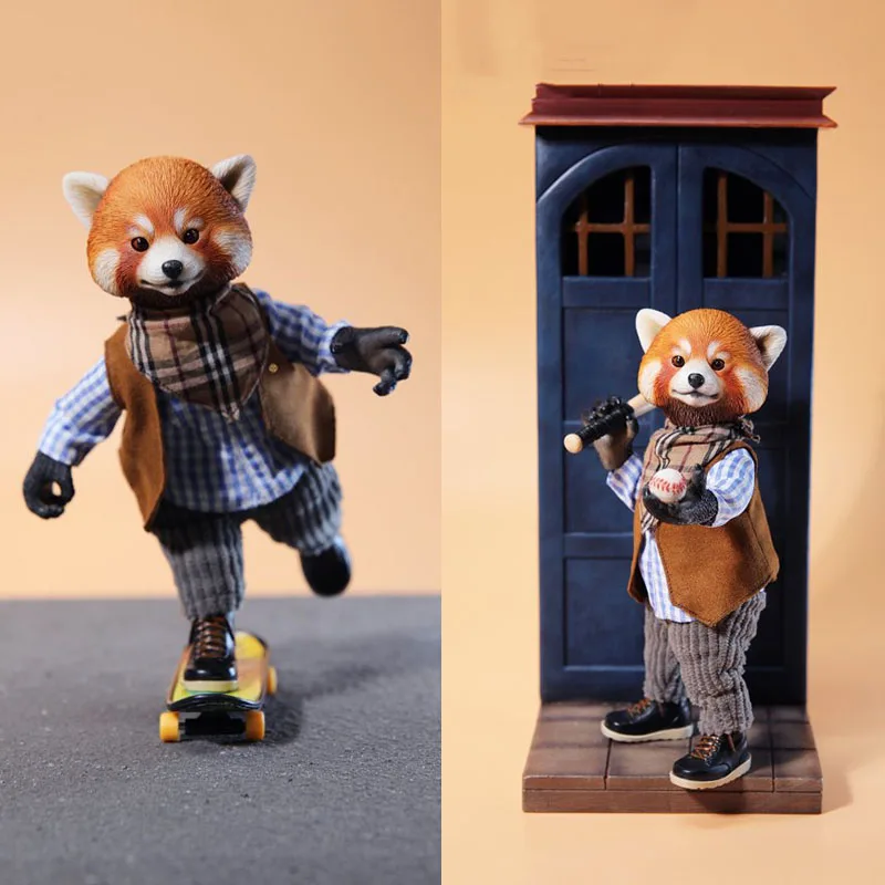 Mostoys Mt2201 17Cm Palm Animal City Series Little Panda Pangxiaoda Mini Resin Mobile Animal Set Completo Action Figure Per I Fan