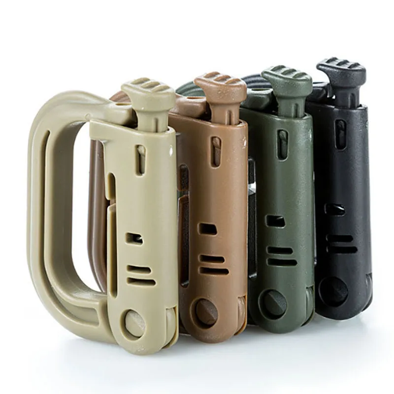 Outdoor GRIMLOC Molle Karabiner D-Verschlussring Kunststoff-Clip Schnappverschluss-Ring Karabinerhaken Schlüsselanhänger ITW-Verschluss Taschenverschluss – Detail 7