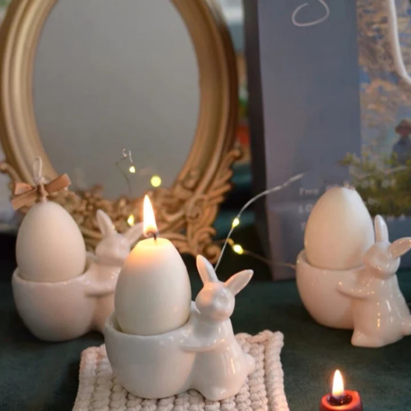 Egg and Rabbit Scented Candle