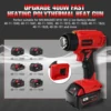 400W Cordless Heat Gun for Dewalt/Milwaukee 20V Max Battery Heat Shrink Wrapping Overload Protection Hot Air Gun (No Battery) 5